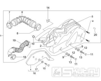 1.45 Vzduchový filtr - Gilera Runner 200 VXR 4T LC Race 2006 UK (ZAPM46200)