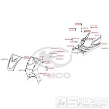 F05 Přední kapotáž / Podlaha - Kymco DJ 125 S KN25GA