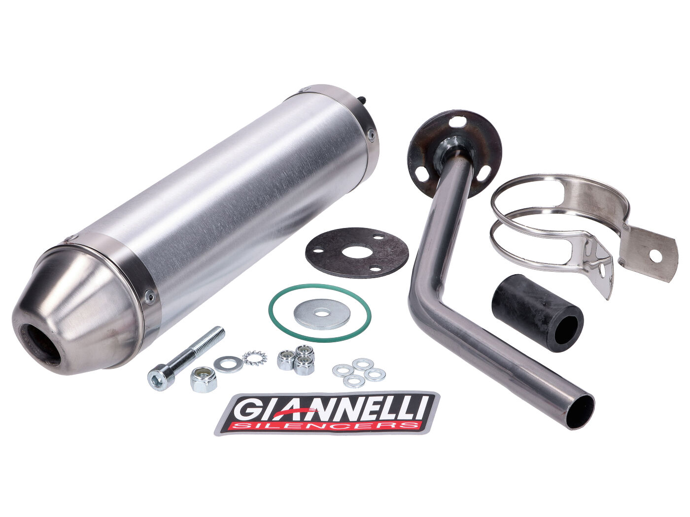 Zadní tlumič výfuku Giannelli hliníkový pro Aprilia RX 99-04, MX 02-04