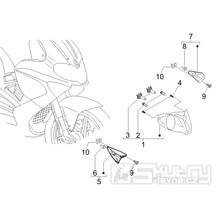 6.03 Přední světlo a blinkry - Gilera Runner 50 SP 2005-2006 (ZAPC46100)