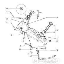 T34 Palivová nádrž - Gilera Runner 125 FX DT 2T LC (ZAPM0700...)