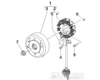 1.21 Magneto dobíjení - Gilera Runner 50 PureJet ST 2008 (ZAPC46200)