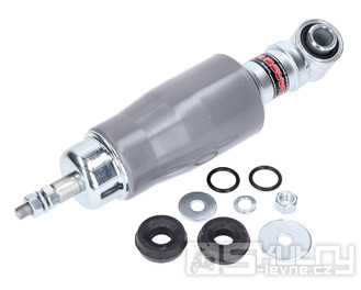 Přední tlumič Carbone šedý pro Piaggio, Vespa 50-90-125, Primavera ET3, PK50