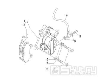 5.01 Brzdový třmen, destičky - Gilera Stalker 50 2T 2005-2006 (ZAPC40100)