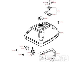 F10 Palivová nádrž / palivový kohout - Kymco Maxxer 400