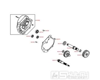 E09 Převodovka - Kymco DJ 50 S KG10B