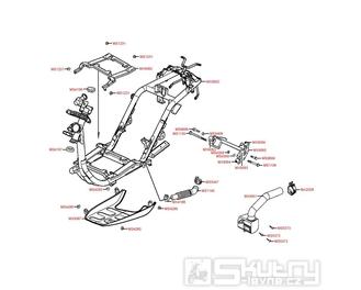 F21 Rám - Kymco Vitality 50 2T a Cross