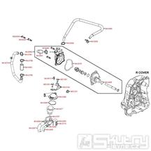 E07 Čerpadlo chladící kapaliny - Kymco Xciting 500i [AFI]