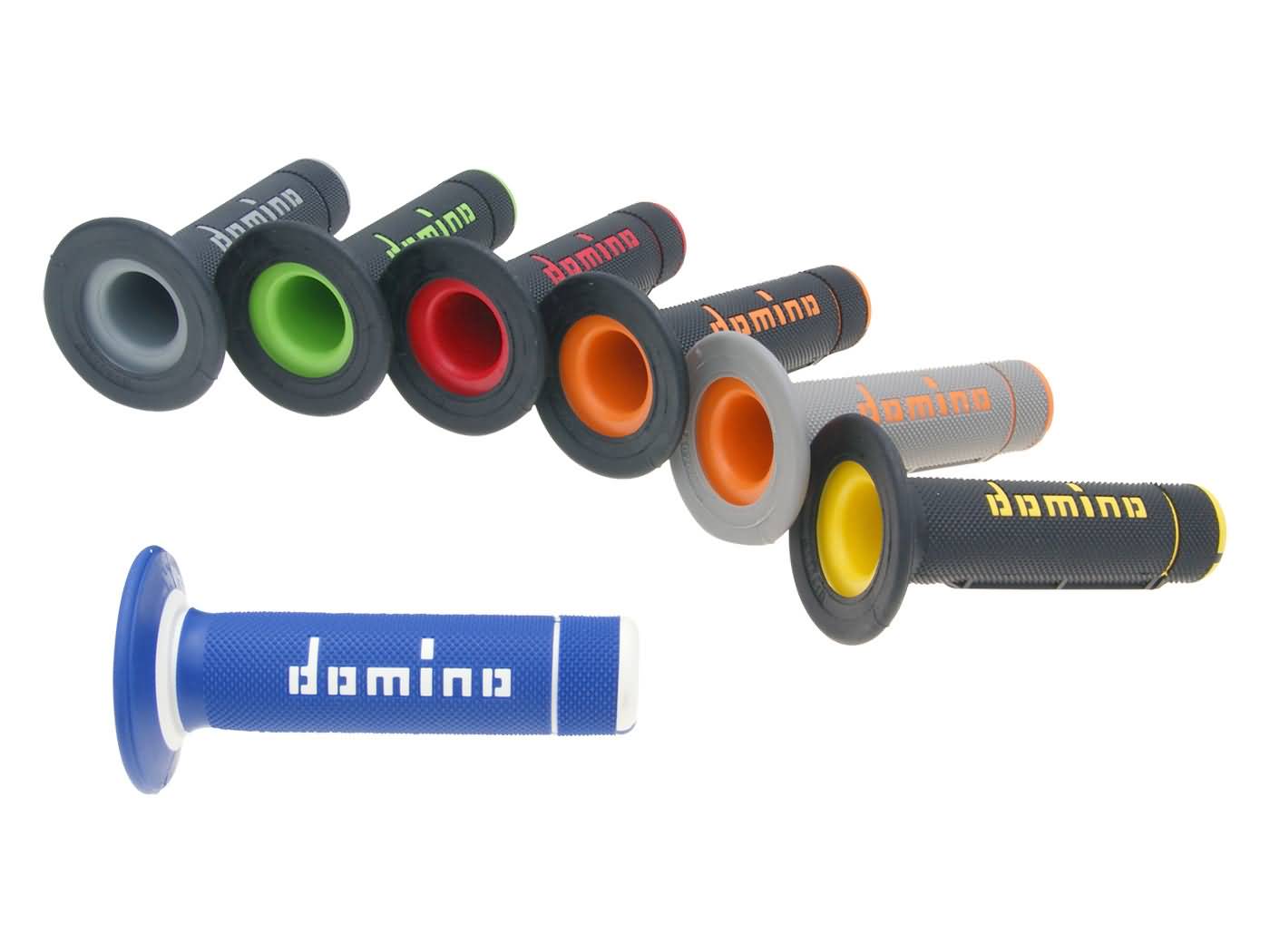Gripy Domino A020 Off-Road v různých barevných provedeních o délce 118mm