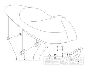 2.39 Sedadlo - Gilera Runner 125 "SC" VX 4T 2006 UK (ZAPM46300)