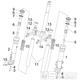 4.03 Přední kyvná vidlice (Kayaba) - Gilera Runner 125 "SC" VX 4T 2006 UK (ZAPM46300)