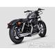Výfuk Akrapovič Slip-On, chrom - Harley Davidson Sportster XL 1200C