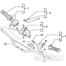 T27 Řidítka, gripy - Gilera RK 50 (VTBC 08000 0001001)