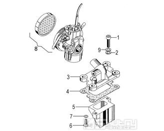Karburátor - Malaguti Grizzly 10 (01-07)