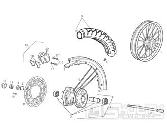 66.08 Přední kolo, brzdový kotouč - Gilera RCR 50 od roku 2013, D50B0