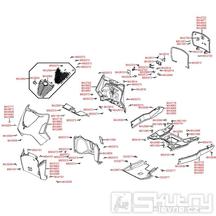 F05 Přední kapotáž / podlaha - Kymco People S 50