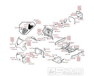 F05 Přední kapotáž / podlaha - Kymco People S 50