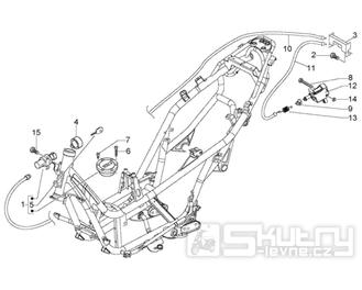 T41 Zámky, klíče, spínací skříňka - Gilera Nexus 500ccm 4T LC do roku 2005 (ZAPM35200... , ZAPM3510...)