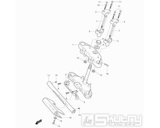 36 Tyč řízení - Hyosung GV 125M Aquila E3