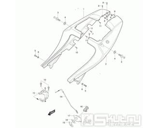 33 Zadní kapotáž - Hyosung GT 125 R
