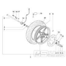 4.11 Přední kolo - Gilera Runner 50 PureJet SC 2005 UK (ZAPC46200)