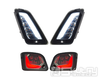 Sada blinkrů SIP přední i zadní LED pro Vespa GTS, GTS Super, GTV 125–300ccm od 2014