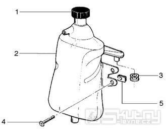 T21 Nádobka chladící kapaliny - Gilera Runner 50 do roku 1999 (ZAPC14000)