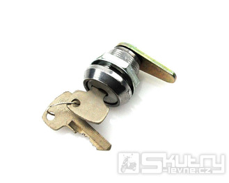 Zámek bočního krytu stříbrný s klíči pro Simson S50, S51, S70, MZ TS, ETZ