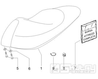 2.39 Sedadlo - Gilera Runner 50 SP 2008-2009 (ZAPC46100)