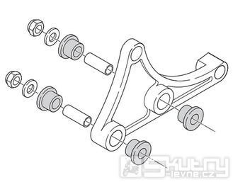 Držák výfuku Polini Big Evolution TWD pro Piaggio