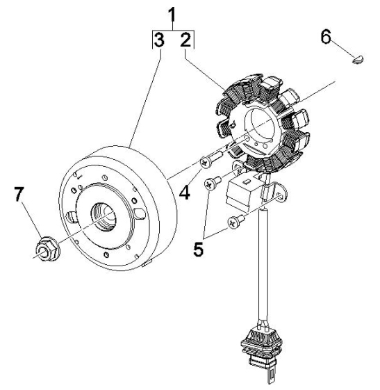 1.21 Magneto dobíjení - Gilera Runner 50 SP 2005 UK (ZAPC461000)