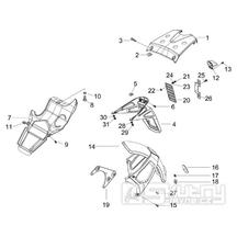 2.37 Zadní kryt, blatník - Gilera Runner 200 VXR 4T LC Race 2006 UK (ZAPM46200)