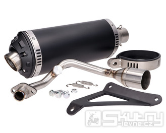 Výfuk Power1 Aluminium černý pro Vespa Primavera, Sprint, Zip 4T 50 Euro4 18-