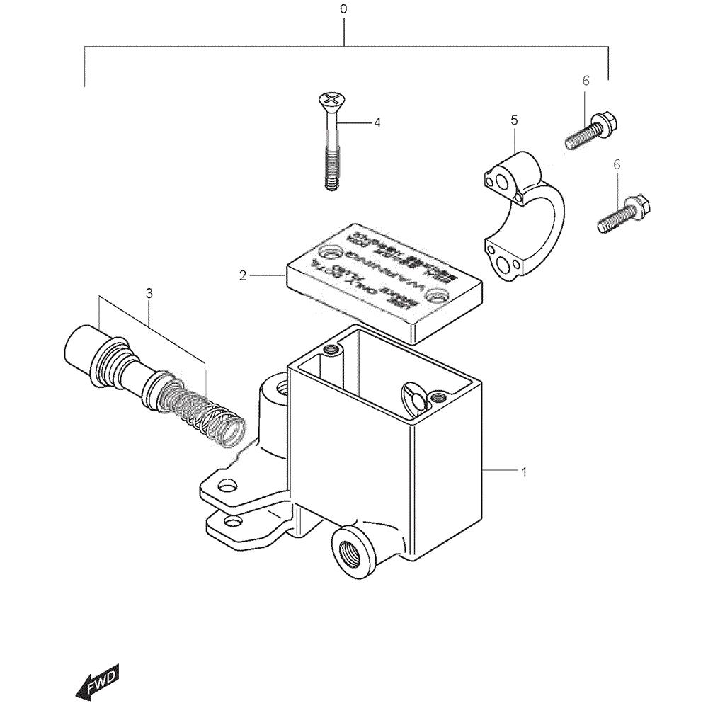 FIG41 Hlavní brzdový válec přední - Hyosung GT 125 NE