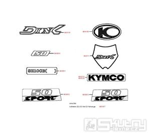 F25 Samolepky - Kymco Dink 50 SH10C