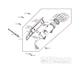 F14 Výfuk - Kymco Downtown 125i