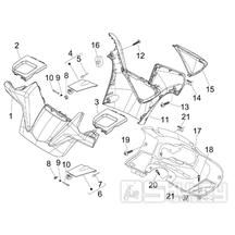 3.01 Kryt řidítek, plexi štít - Gilera Nexus 300ie 4T LC 2009-2011 (ZAPM35600)