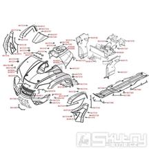 F05 Přední kapotáž - Kymco MXU 450i LOF LC90CE