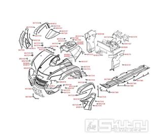 F05 Přední kapotáž - Kymco MXU 450i LOF LC90CE