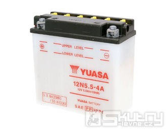 Baterie Yuasa 12N5.5-4A olověná bez kyselinového balení
