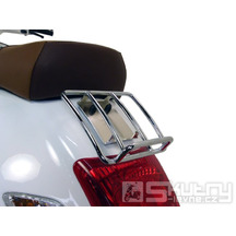 Zadní nosič Moto Nostra Sprint Rack pro Vespa GT, GTL, GTV, GTS do 2014, chromovaný
