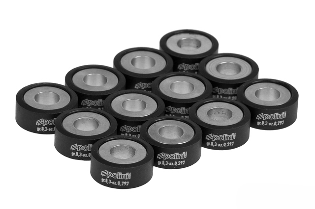 Válečky variátoru Polini 25x11 mm - 8,3g - 12ks = 242.310