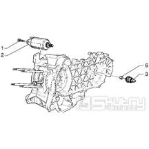 T14 Elektrický startér - Gilera Runner 180 VXR 4T LC (ZAPM24100)