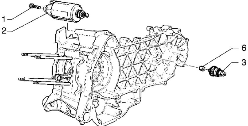 T14 Elektrický startér - Gilera Runner 125 VX 4T LC (ZAPM24200)