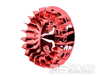 Ventilátor chlazení červený pro Minarelli horizontal, Keeway, CPI, 1E40QMB