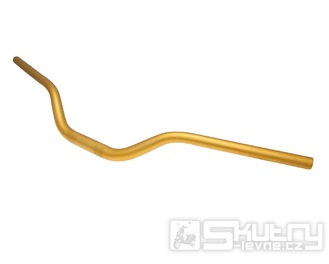 Hliníkové řídítka ve zlatém provedení s uložením 28,6mm a šířkou 830mm