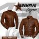 Moto bunda 4SR Scrambler Lady Cognac