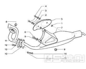 T19 Výfuk - Gilera Runner 50 do roku 1999 (ZAPC14000)