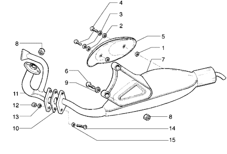 T19 Výfuk - Gilera Runner 50 do roku 1999 (ZAPC14000)