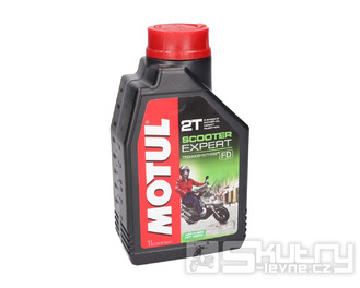 Motorový olej Motul Scooter Expert 2T - vyrobený technosyntézou, 1 litr